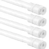 Bestlivings Klemmstangen mit Schraubtechnik Weiß 25 bis 40 cm 4er Pack