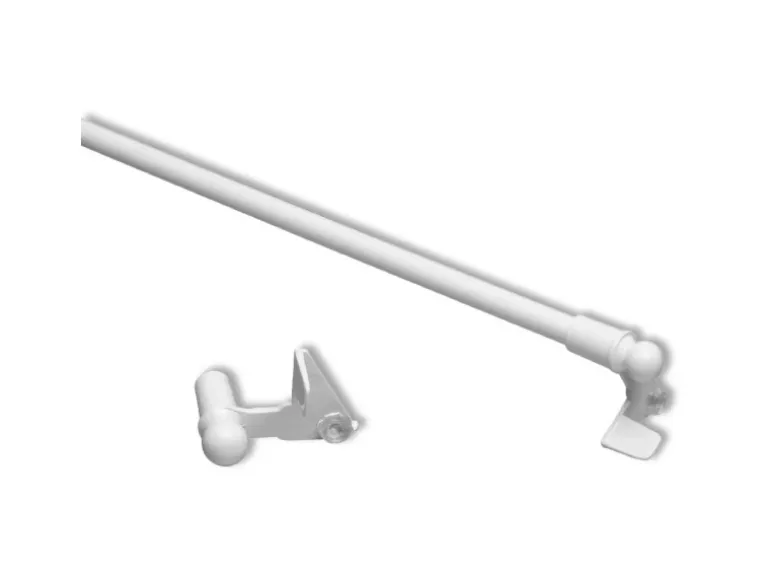 Bestlivings Klemmstangen Ausziehbar Weiß 40 bis 60 cm