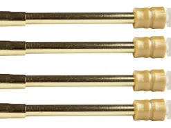 Bestlivings Klemmstangen mit Schraubtechnik Glänzend Gold 60 bis 90 cm 4er Pack