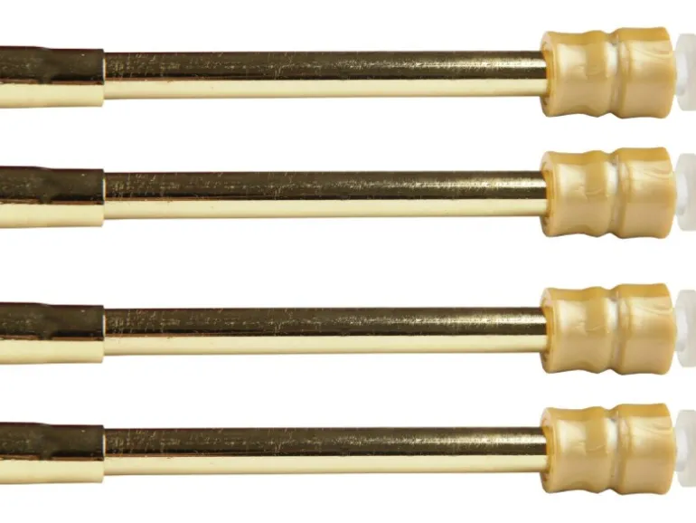 Bestlivings Klemmstangen mit Schraubtechnik Glänzend Gold 60 bis 90 cm 4er Pack