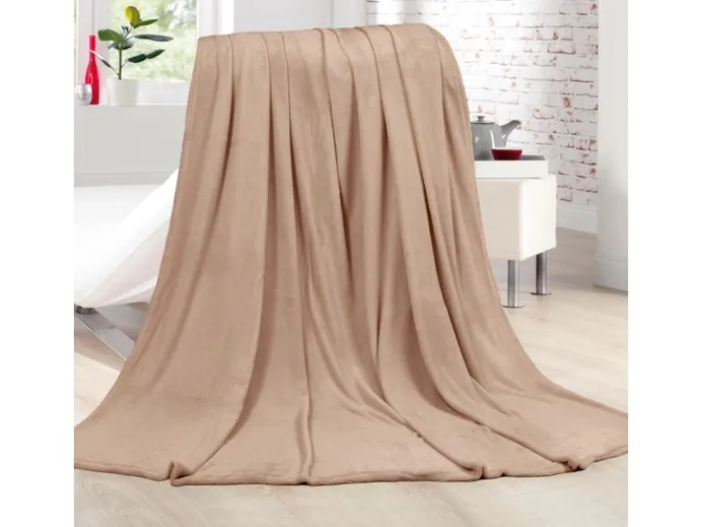 Bestlivings Kuscheldecke Cashmere Touch 200 x 220 cm Camel