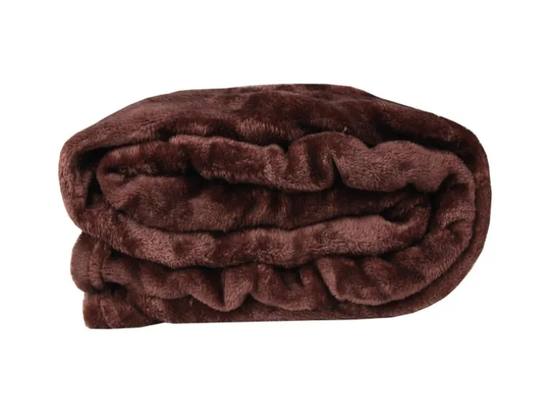 Bestlivings Kuscheldecke Celina 2er Pack Braun 130 x 170 cm