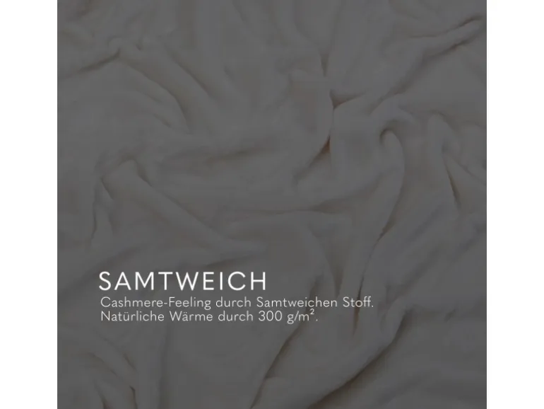 Bestlivings Kuscheldecke Mirabella Cashmere Touch 220 x 240 cm Creme