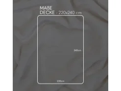 Bestlivings Kuscheldecke Mirabella Cashmere Touch 220 x 240 cm Creme