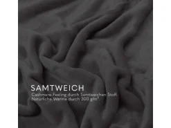 Bestlivings Kuscheldecke Mirabella Cashmere Touch 220 x 240 cm Hellgrau
