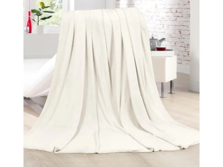Bestlivings Kuscheldecke Cashmere Touch 150 x 200 cm Offwhite