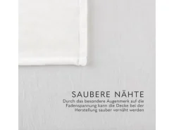 Bestlivings Kuscheldecke Cashmere Touch 150 x 200 cm Offwhite