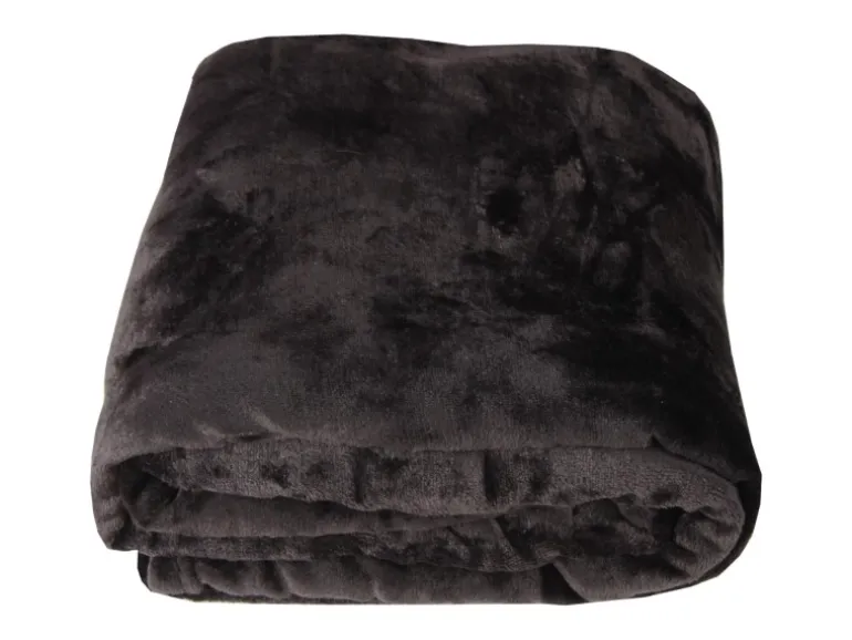 Bestlivings Kuscheldecke Celina 2er Pack Schwarz 150 x 200 cm