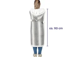 Bestlivings Kuscheldecke 130 x 180 cm Mit Kapuze Hellgrau
