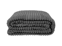 Bestlivings Kuscheldecke Jacquard Flanell 150 x 200 cm Anthrazit