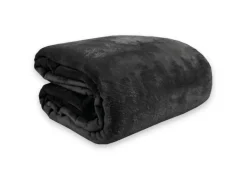 Bestlivings Kuscheldecke Teddy Fleece Sherpa Flanell 150 x 200 cm Schwarz