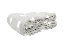Bestlivings Kuscheldecke Mit Sternen 150 x 200 cm Hellgrau