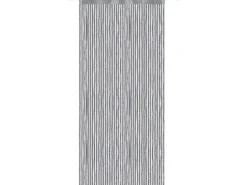 Bestlivings Metall Optik Fadenvorhang Trennvorhang Gardine Stangendurchzug ca. 90 cm x 200 cm Grau
