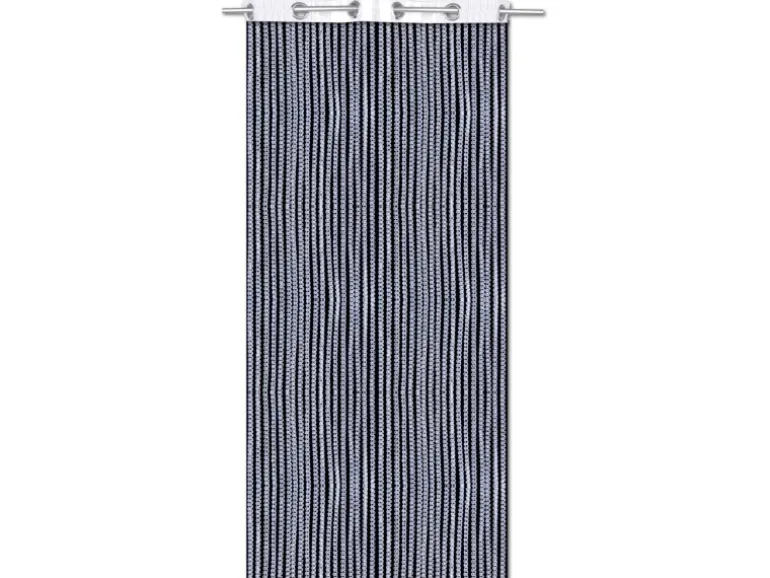 Bestlivings Metallic Fadenvorhang Trennvorhang Gardine 140 cm x 250 cm Weiß Ösen