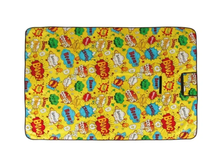 Bestlivings Picknickdecke Fotodruck 200 x 100 cm Comic