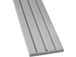 Bestlivings Seitendeckel für Aluminium Vorhangschiene 3 bis 4 Lauf Silber