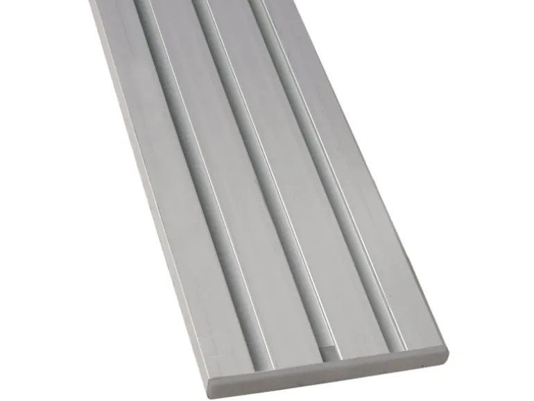 Bestlivings Seitendeckel für Aluminium Vorhangschiene 3 bis 4 Lauf Silber