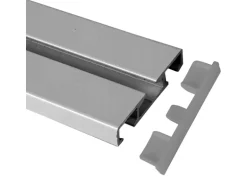 Bestlivings Seitendeckel für Aluminium Vorhangschiene Silber 1 bis 2 Lauf