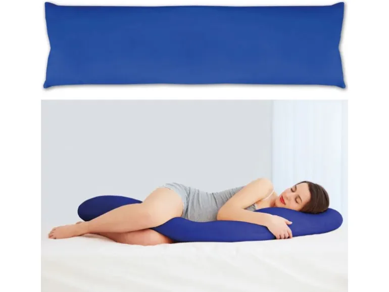Bestlivings Seitenschläfer Kissenhülle 40 x 120 cm Blau