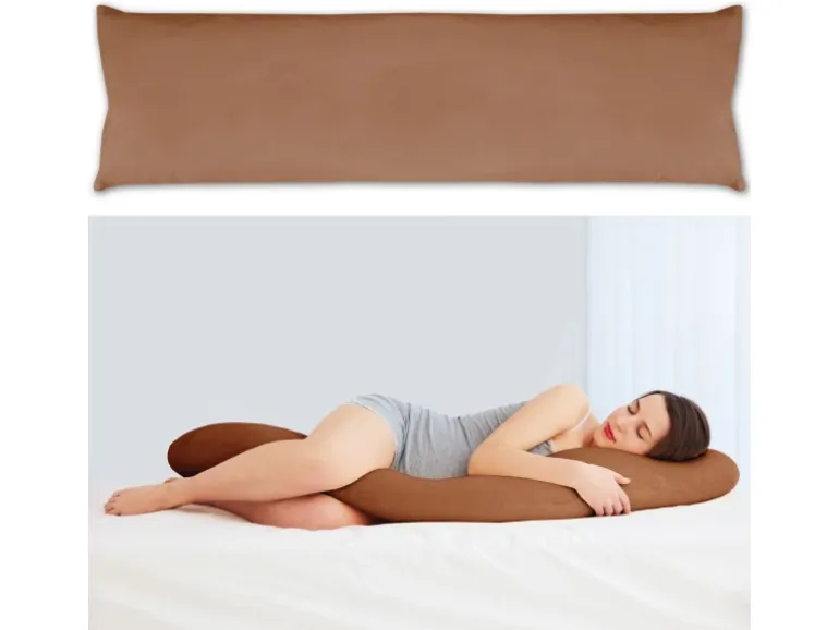 Bestlivings Seitenschläfer Kissenhülle 40 x 140 cm Braun