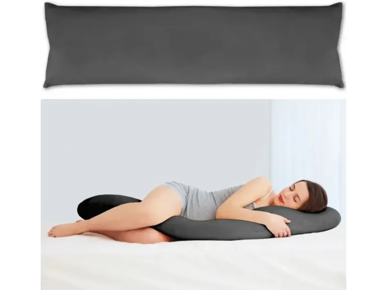 Bestlivings Seitenschläfer Kissenhülle 40 x 140 cm Anthrazit
