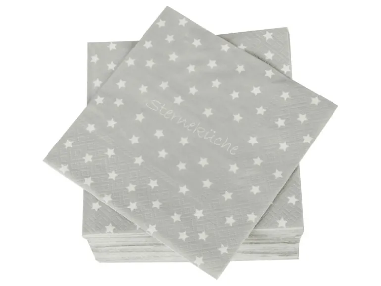 Bestlivings Servietten 33 x 33 cm Sterneküche 3 Lagig 120er Pack