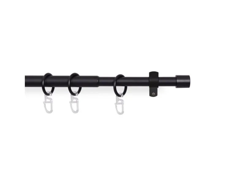Bestlivings Stilgarnitur Ausziehbar 120 bis 220 cm Schwarz