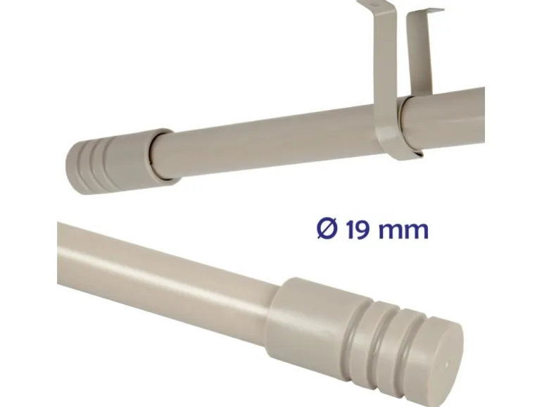 Bestlivings Stilgarnitur Modern Ausziehbar 115 bis 200cm Taupe