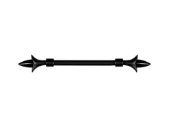 Bestlivings Stilgarnitur Set Ausziehbar 120 bis 230 cm Lilie Schwarz