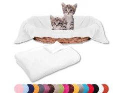 Bestlivings Tierdecke Katzendecke Mikrofaser 60 x 80 cm Weiß