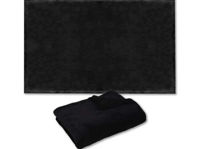 Bestlivings Tierdecke Katzendecke Mikrofaser 80 x 120 cm Schwarz