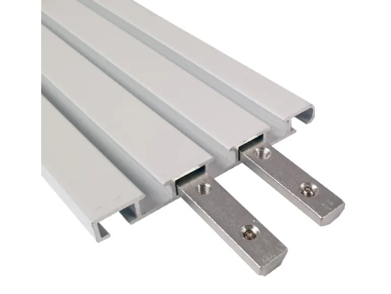 Bestlivings Verbinder für Aluminium Vorhangschiene Silber 1 bis 2 Lauf