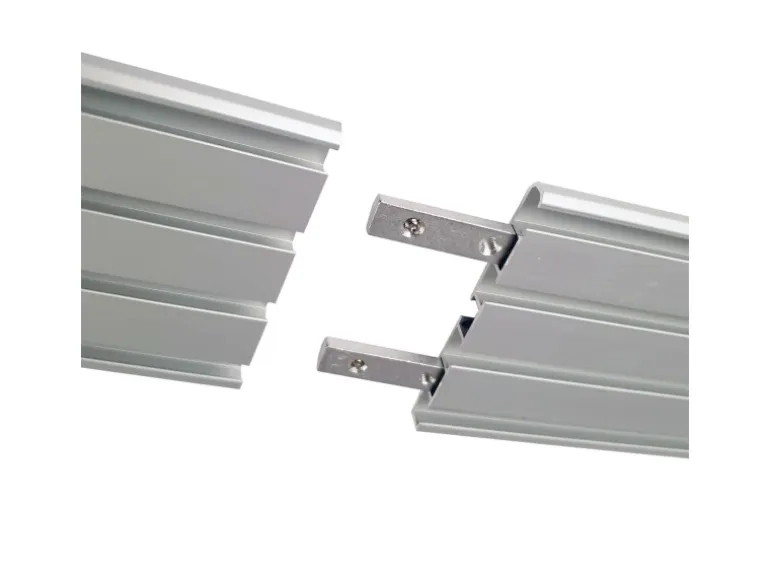 Bestlivings Verbinder für Aluminium Vorhangschiene Silber 1 bis 2 Lauf