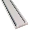 Bestlivings Vorhangschiene 330 cm Aluminium Weiß 2 Lauf / 90 cm & 2 x 120 cm
