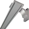 Bestlivings Vorhangschiene Aluminium inkl. Wandträger Silber 2 Lauf 90 cm