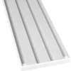 Bestlivings Vorhangschiene 480 cm Aluminium Weiß 4 Lauf / 4 x 120 cm