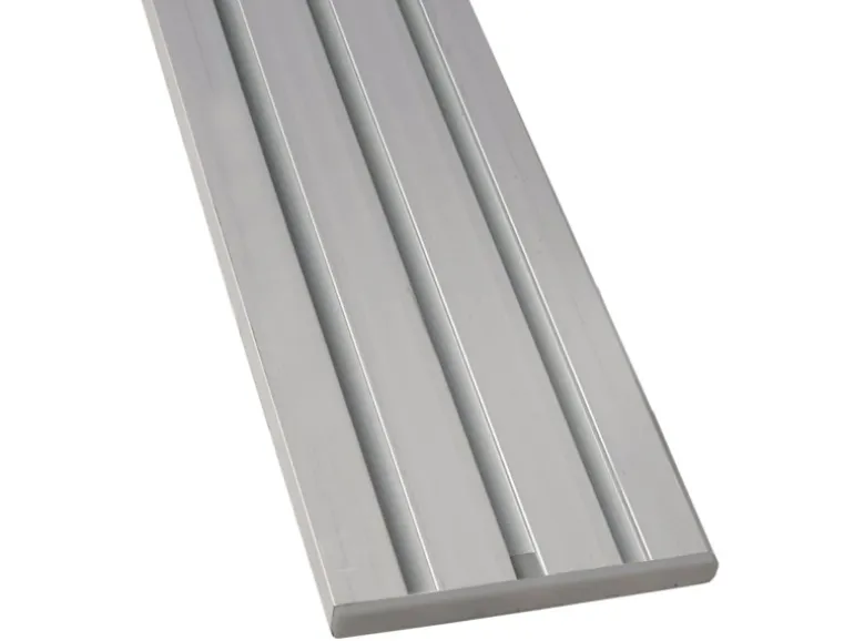 Bestlivings Vorhangschiene 450 cm Aluminium Silber 3 Lauf / 3 x 120 cm & 90 cm