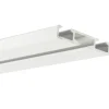 Bestlivings Vorhangschiene Aluminium Weiß 1 bis 2 Lauf 120 cm