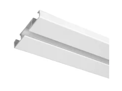 Bestlivings Vorhangschiene Aluminium Weiß 1 bis 2 Lauf 120 cm