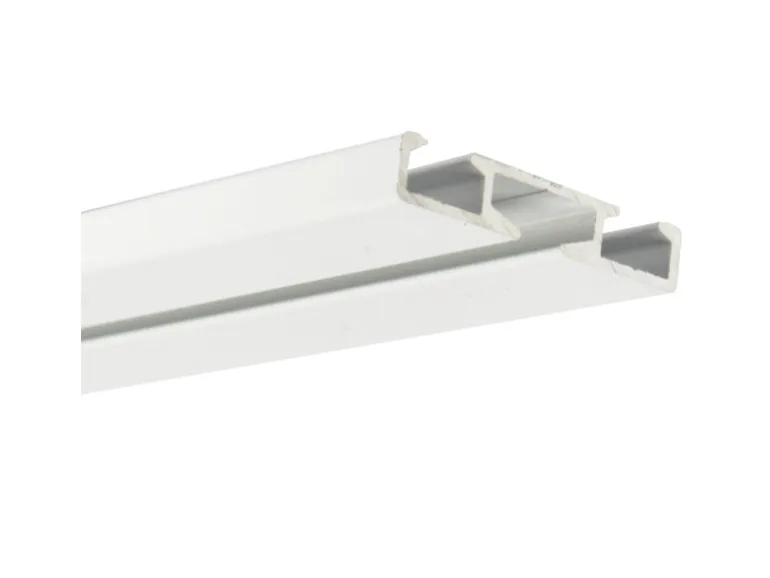 Bestlivings Vorhangschiene Aluminium 120 cm Weiß 1 Lauf