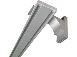 Bestlivings Wandträger für Aluminium Vorhangschiene Silber 1 bis 2 Lauf