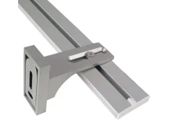 Bestlivings Wandträger für Aluminium Vorhangschiene Silber 1 bis 2 Lauf
