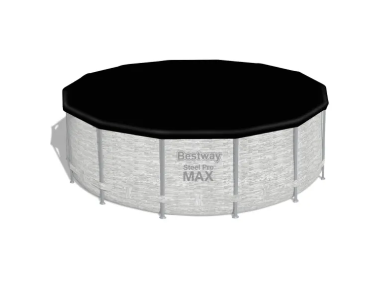 Bestway Stahlrahmen-Pool Set Steel Pro Max Frame Ø 427 x 122 cm Rund Grau
