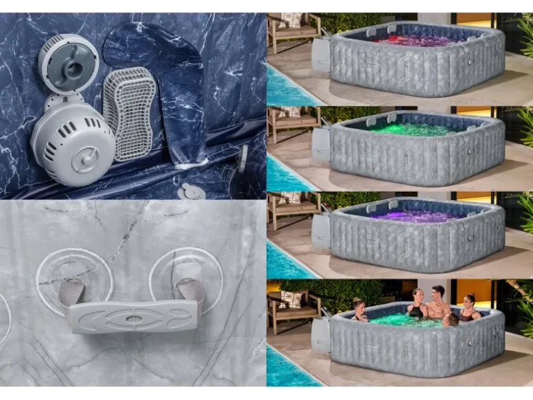 Bestway Whirlpool San Francisco HydroJet Pro 7 Personen 230 cm x 230 cm x 71 cm