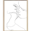 Bild mit Rahmen Anonymus Sketch faces II 42,5 cm x 32,5 cm