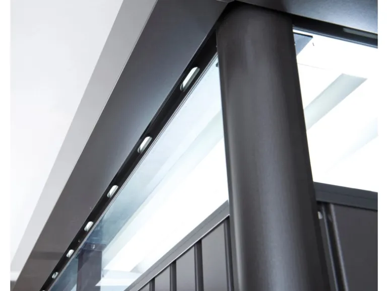 Biohort Metall-Gerätehaus HighLine Quarzgrau-Metallic 3,5 m² Doppeltür
