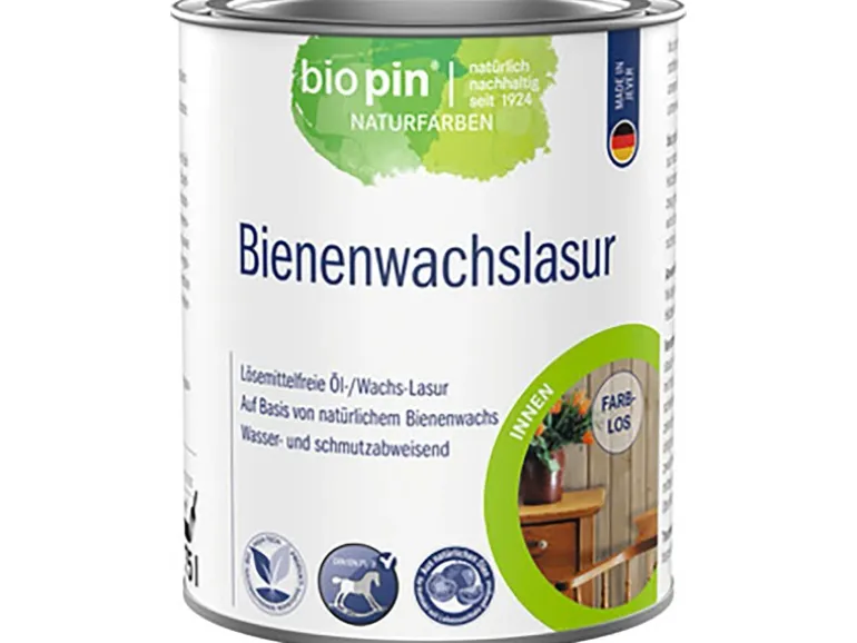 Biopin Bienenwachslasur Transparent 750 ml