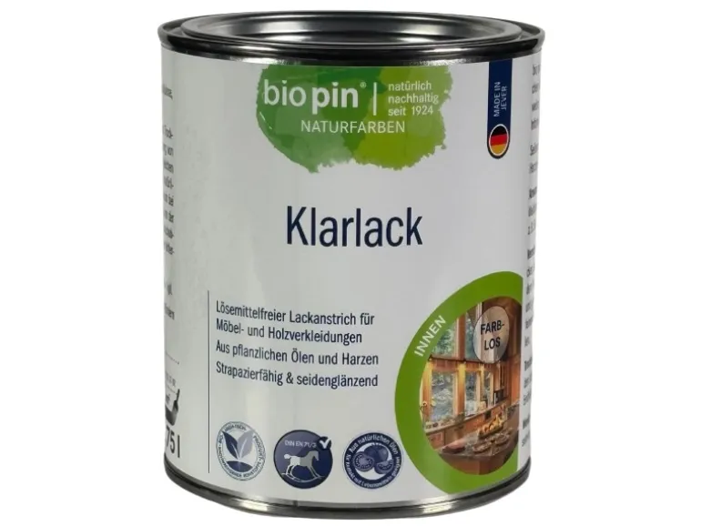 Biopin Klarlack Farblos 0,75 l