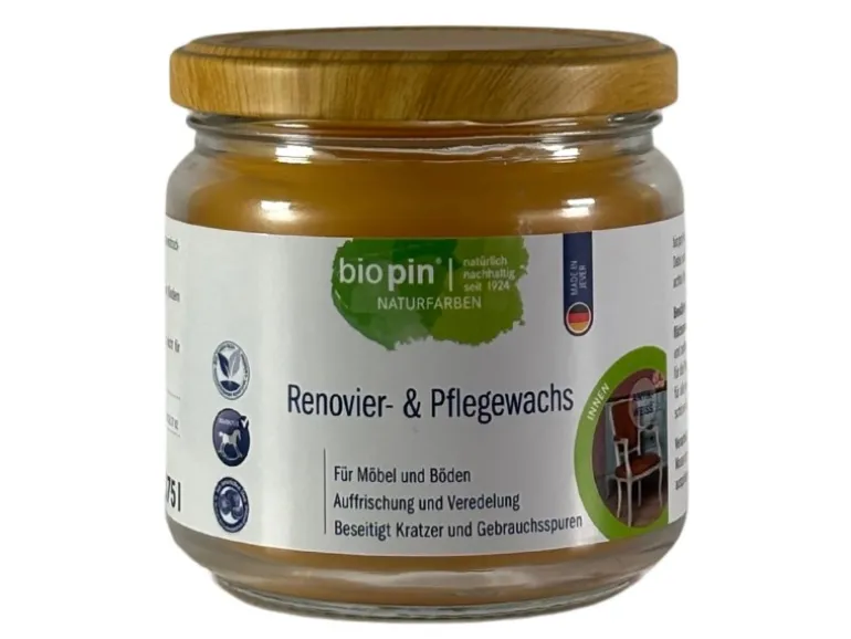 Biopin Renovier- und Pflegewachs Weiß 375 ml