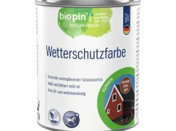 Biopin Wetterschutzfarbe Schwedenrot 750 ml